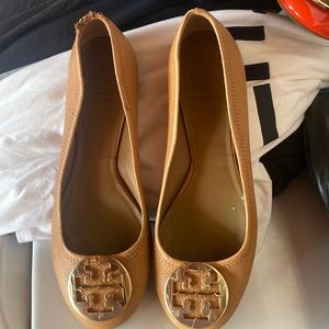 Tan Tory Burch flats
